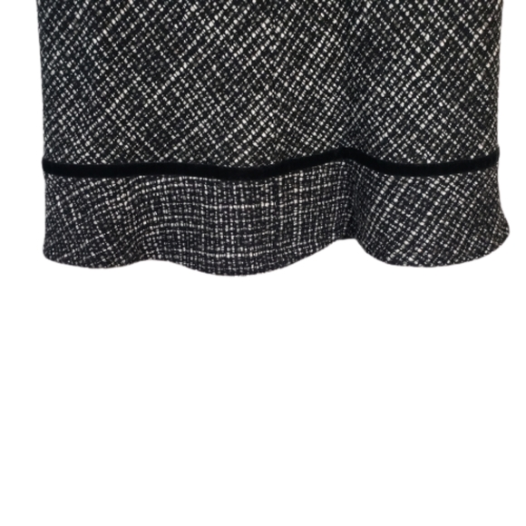 Gap wool blend tweed skirt black white size 1 - Picture 3 of 9